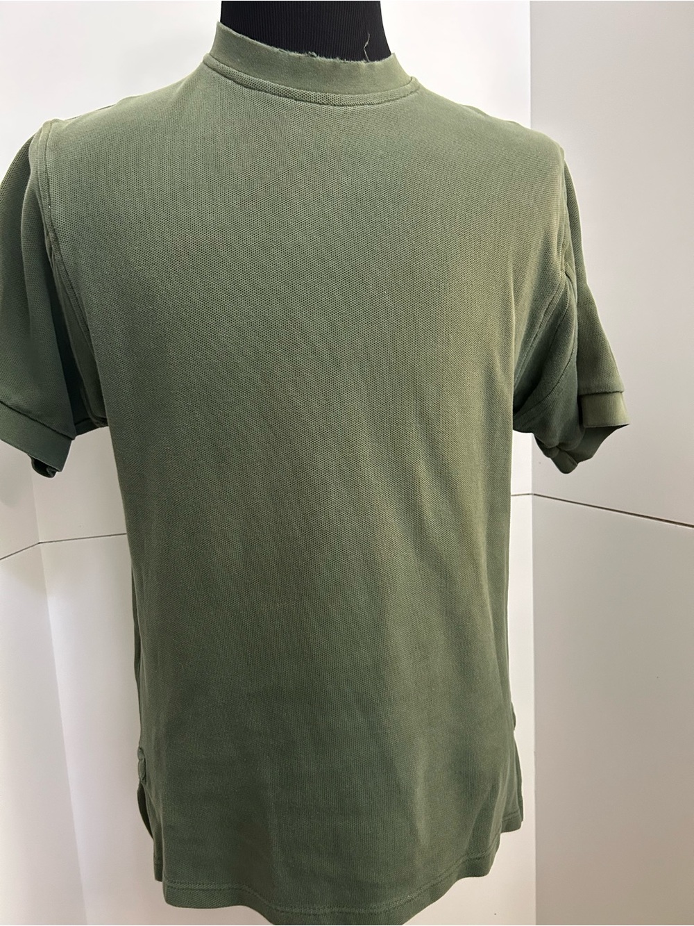 Willis Geiger Men's Olive Green Polo Tee Short Sleeve Casual Shirt Rare Vintage